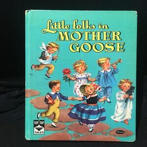Vtg 1946 Little Folks' Mother Goose Illustrated Children's Book whitman